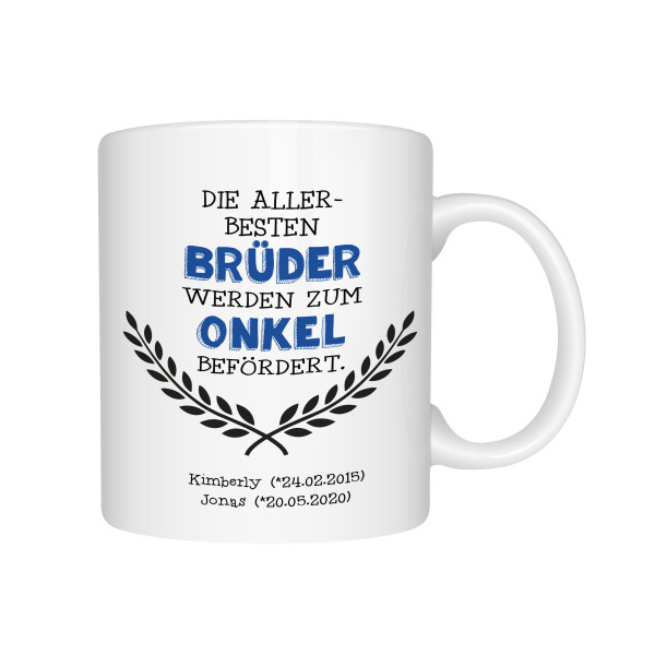 Personalisierte Tasse zum Onkel befördert 1