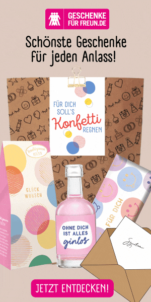 Geschenke für Freunde – Werbung