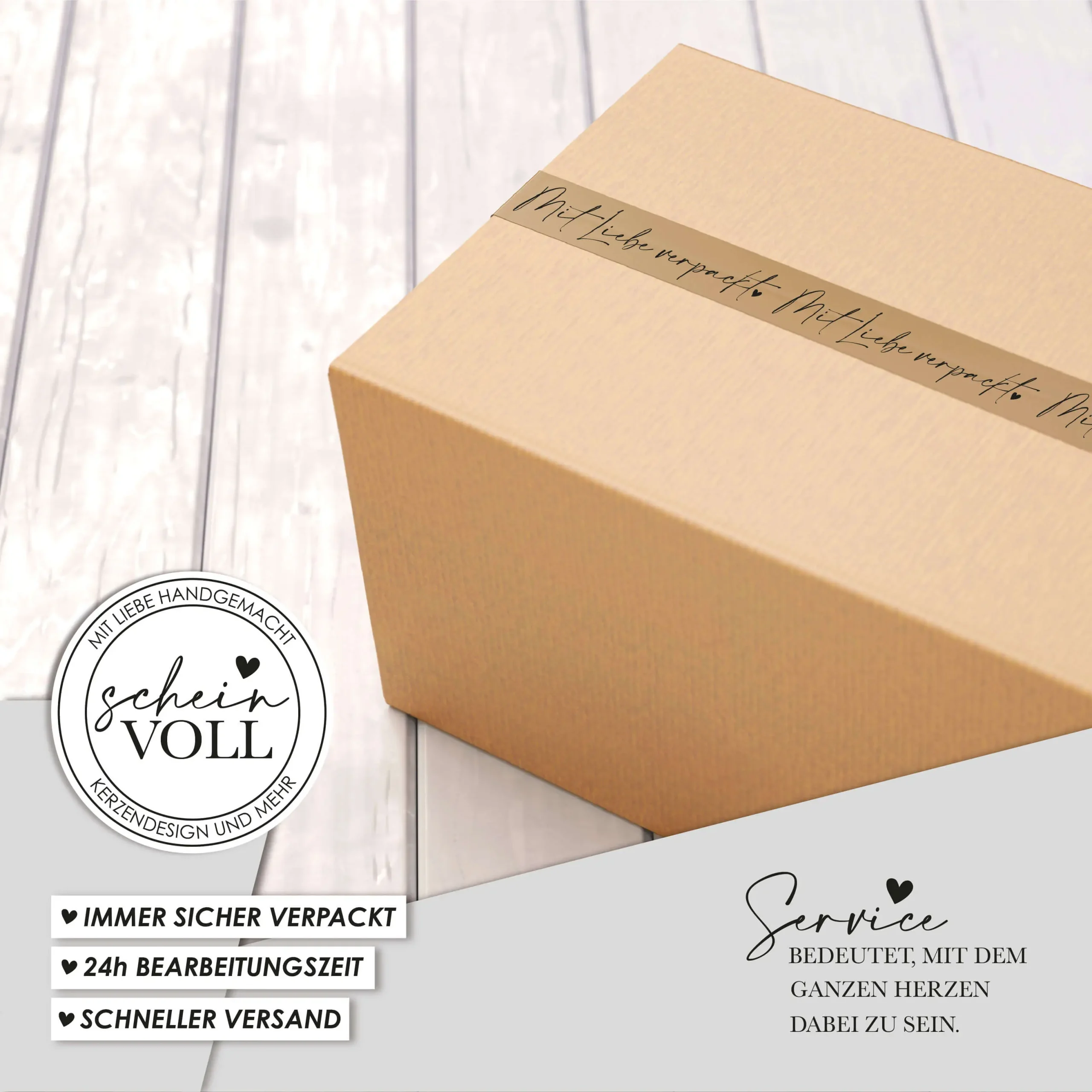 Hochzeitskerze Fingerprint 25cm – Bild 8