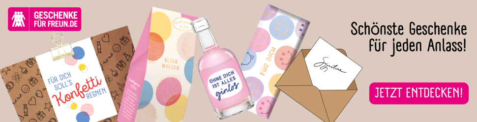 Geschenke für Freunde – Werbung