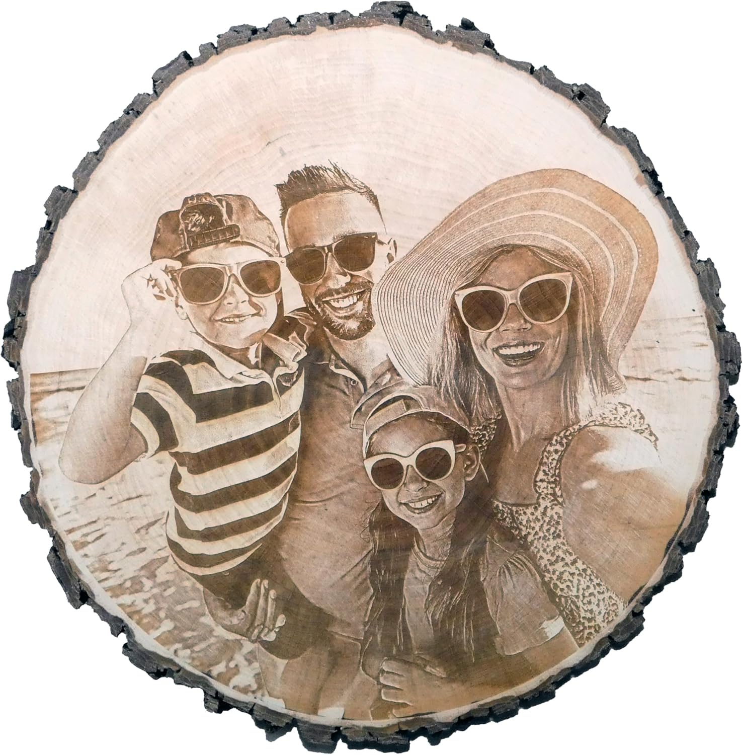 Baumscheibe Mit Fotogravur