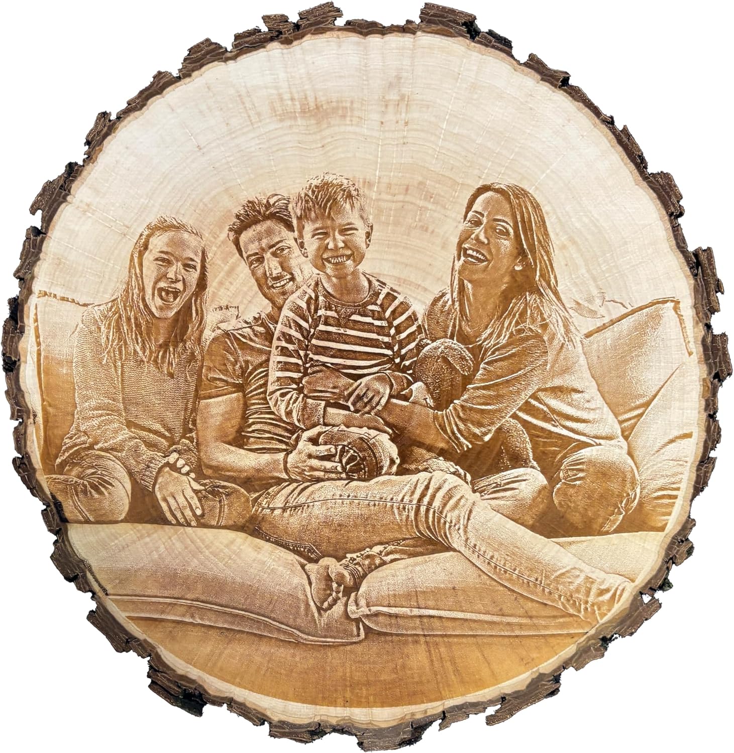 Baumscheibe Mit Gravur – Premium Geschenk