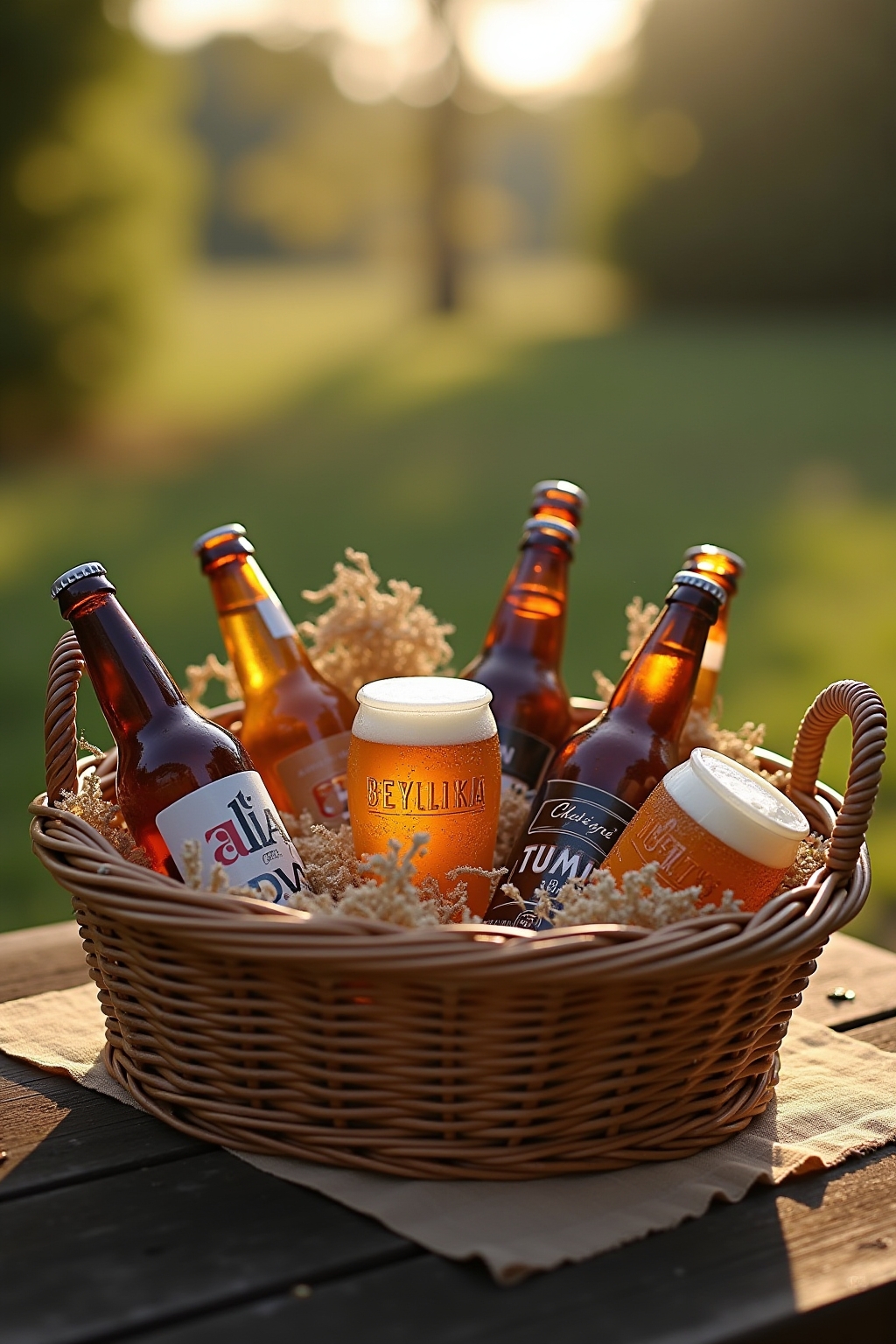 Biergarten Geschenk Outline 4