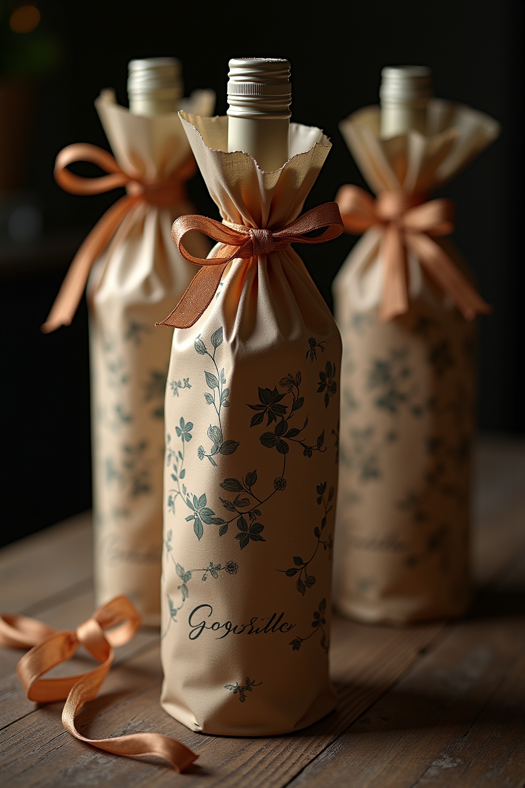 Flasche Als Geschenk Dekorieren Outline 8 1