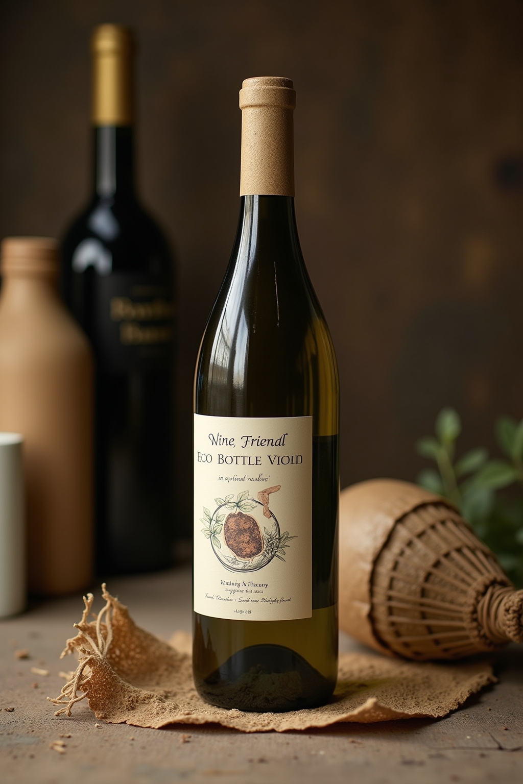 flasche als geschenk dekorieren outline 8