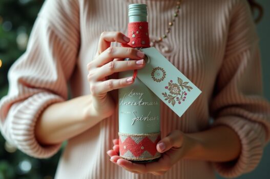 Flasche Als Geschenk Dekorieren-Titel