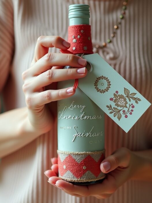 Flasche Als Geschenk Dekorieren-Titel