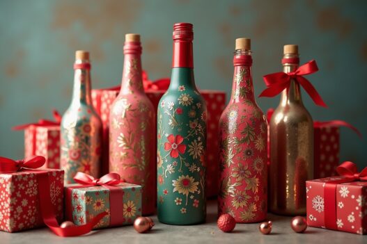 Flasche Als Geschenk Dekorieren-Titel