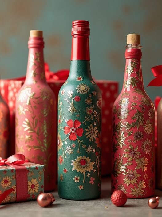 Flasche Als Geschenk Dekorieren-Titel