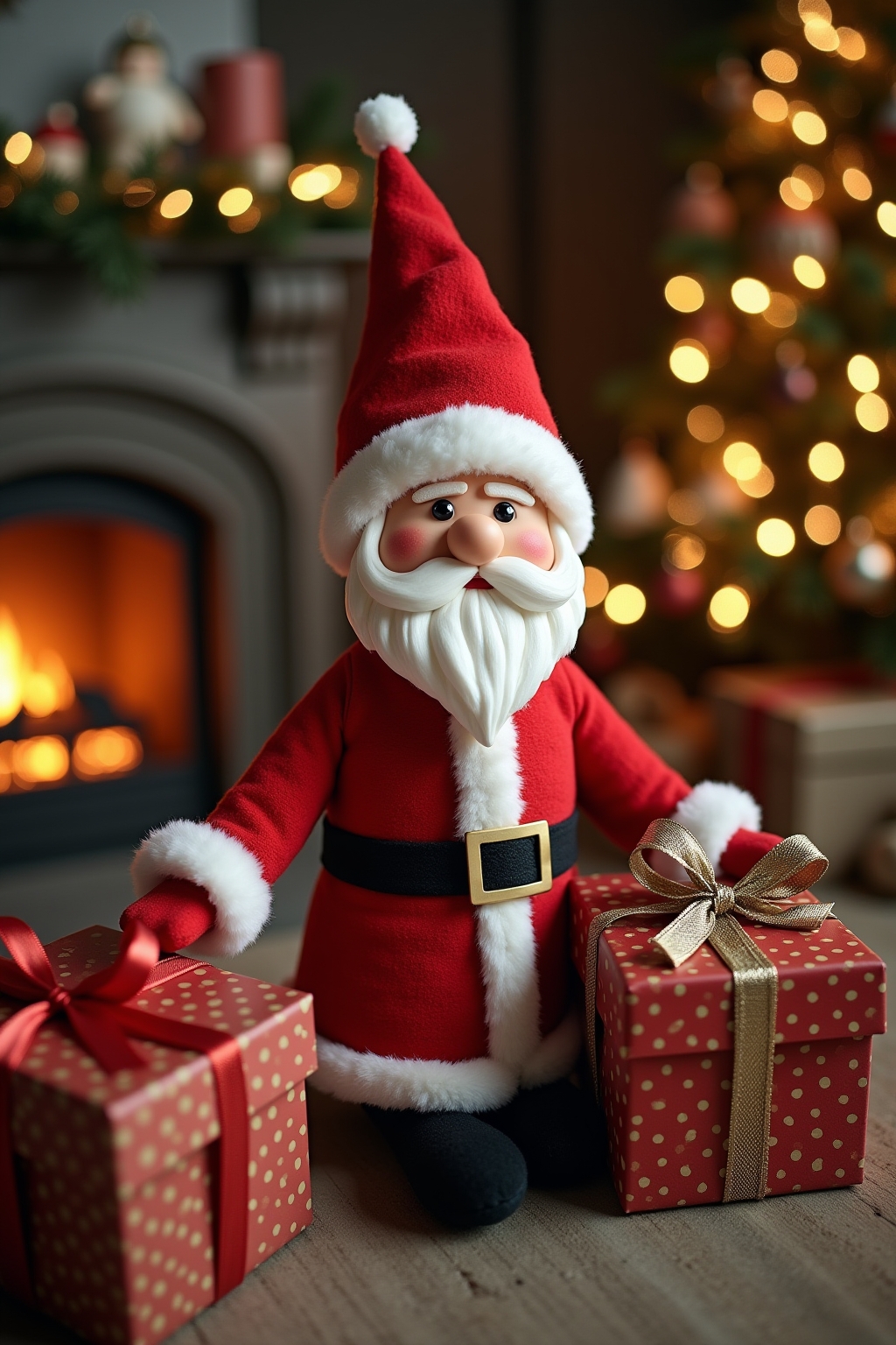 nikolaus geschenk basteln outline 5