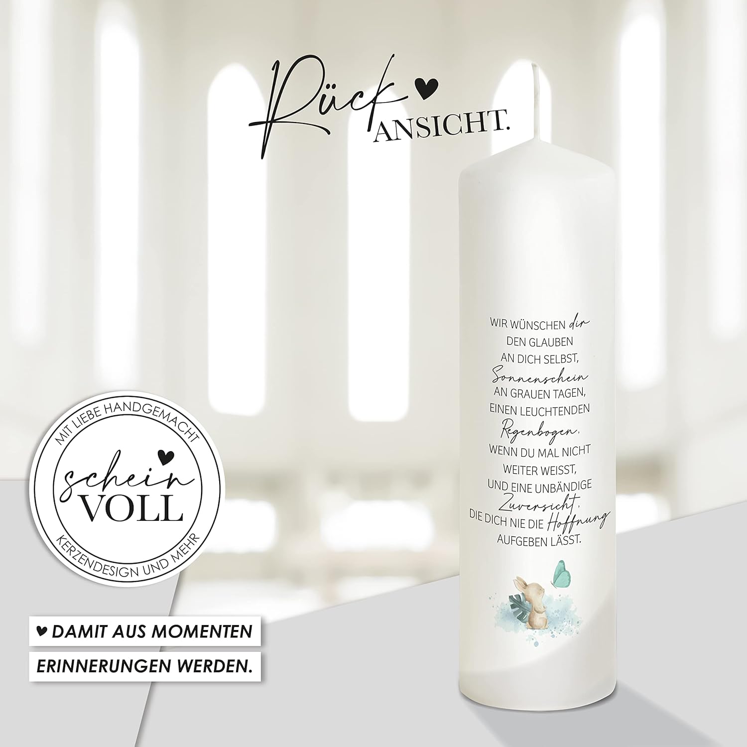 Taufkerze Arche Noah Yannik für Jungen – Bild 4